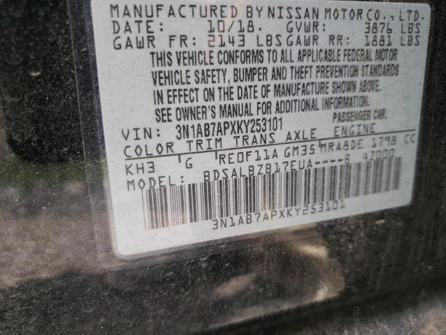 Photo 9 VIN: 3N1AB7APXKY253101 - NISSAN SENTRA 