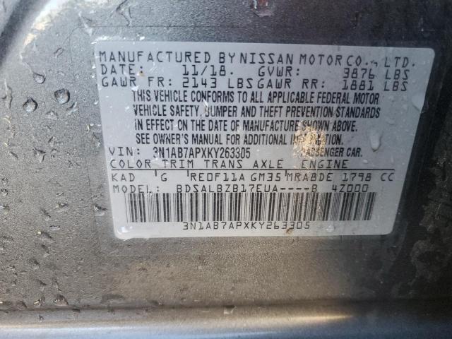 Photo 12 VIN: 3N1AB7APXKY263305 - NISSAN SENTRA S 