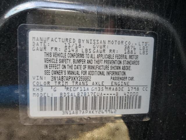 Photo 11 VIN: 3N1AB7APXKY269962 - NISSAN SENTRA S 