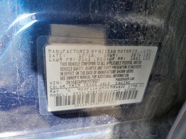 Photo 11 VIN: 3N1AB7APXKY279021 - NISSAN SENTRA S 