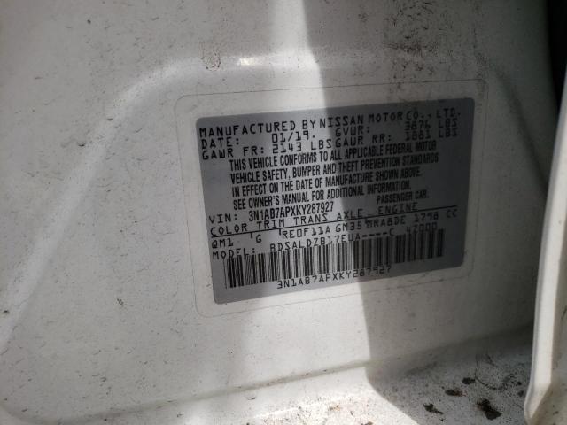 Photo 12 VIN: 3N1AB7APXKY287927 - NISSAN SENTRA 