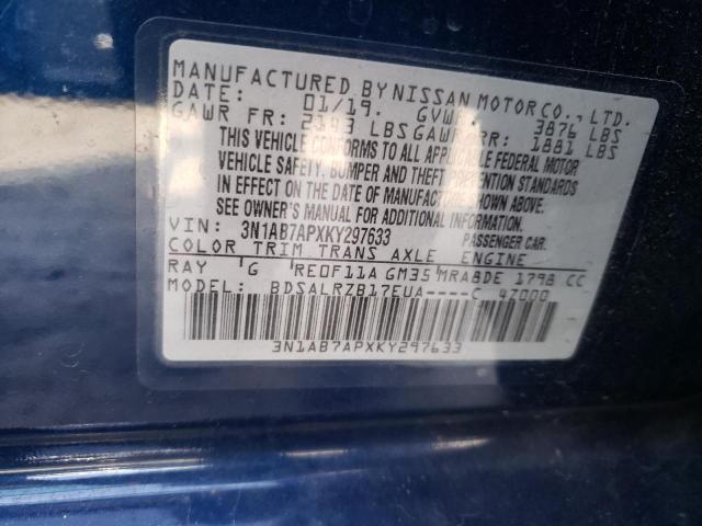 Photo 12 VIN: 3N1AB7APXKY297633 - NISSAN SENTRA 