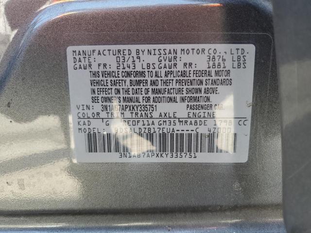 Photo 11 VIN: 3N1AB7APXKY335751 - NISSAN SENTRA 