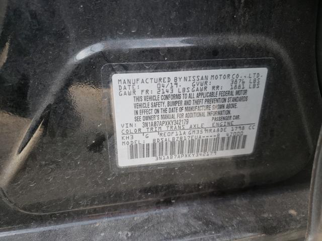 Photo 9 VIN: 3N1AB7APXKY342179 - NISSAN SENTRA S 