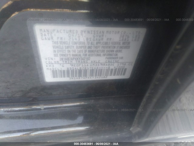 Photo 8 VIN: 3N1AB7APXKY342182 - NISSAN SENTRA 