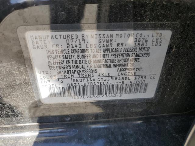 Photo 11 VIN: 3N1AB7APXKY388045 - NISSAN SENTRA S 