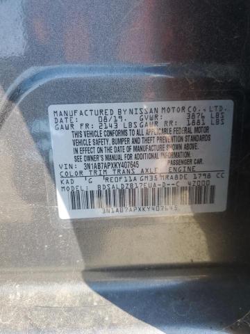 Photo 11 VIN: 3N1AB7APXKY407645 - NISSAN SENTRA S 