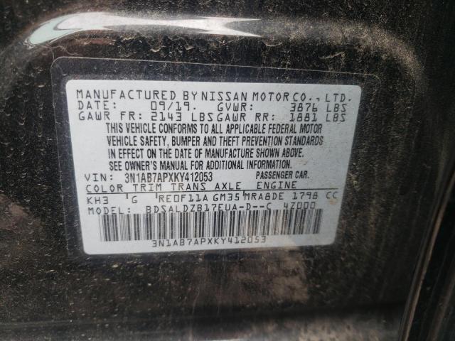 Photo 11 VIN: 3N1AB7APXKY412053 - NISSAN SENTRA S 