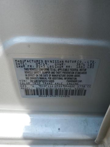 Photo 11 VIN: 3N1AB7APXKY414806 - NISSAN SENTRA S 