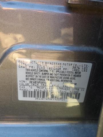 Photo 12 VIN: 3N1AB7APXKY420914 - NISSAN SENTRA S 