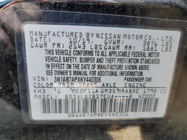 Photo 11 VIN: 3N1AB7APXKY440306 - NISSAN SENTRA S 