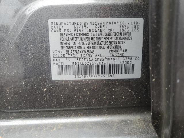 Photo 11 VIN: 3N1AB7APXKY455145 - NISSAN SENTRA S 