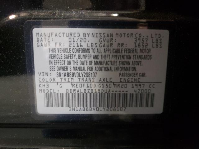 Photo 9 VIN: 3N1AB8BV0LY208107 - NISSAN SENTRA S 