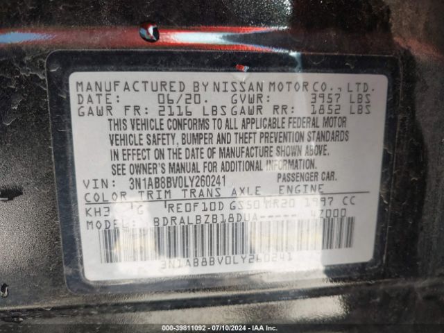 Photo 8 VIN: 3N1AB8BV0LY260241 - NISSAN SENTRA 