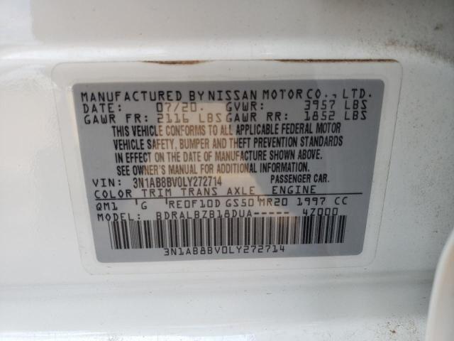 Photo 9 VIN: 3N1AB8BV0LY272714 - NISSAN SENTRA S 