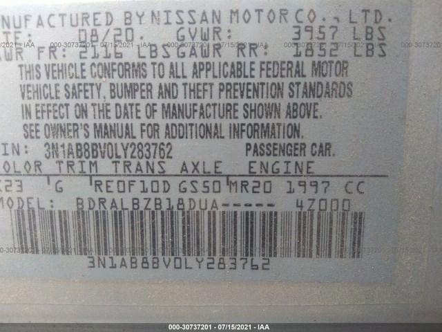 Photo 8 VIN: 3N1AB8BV0LY283762 - NISSAN SENTRA 