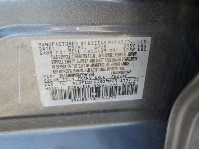 Photo 11 VIN: 3N1AB8BV0MY261794 - NISSAN SENTRA S 