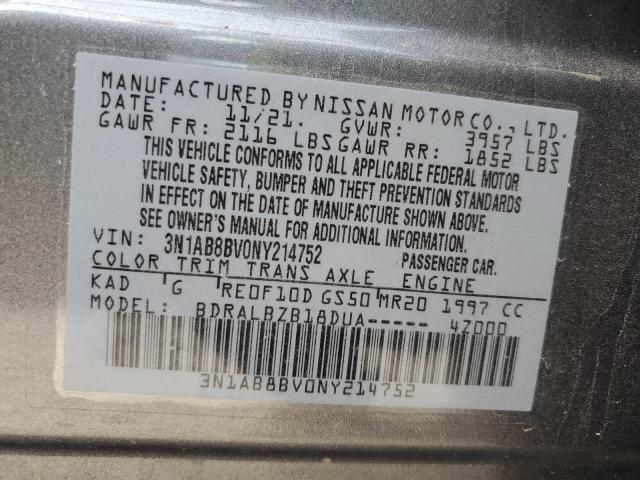 Photo 11 VIN: 3N1AB8BV0NY214752 - NISSAN SENTRA S 