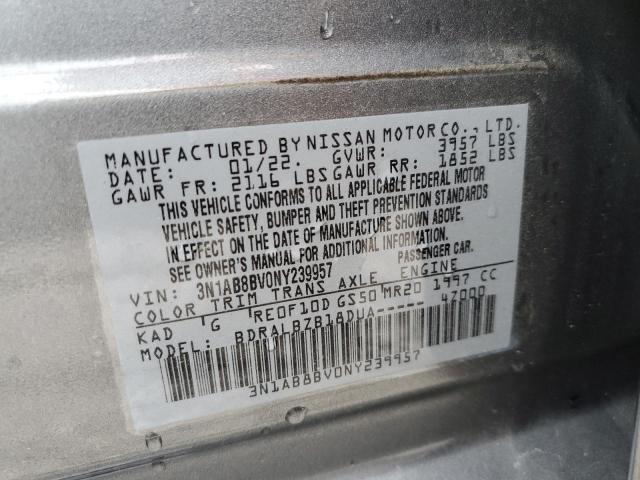 Photo 9 VIN: 3N1AB8BV0NY239957 - NISSAN SENTRA S 