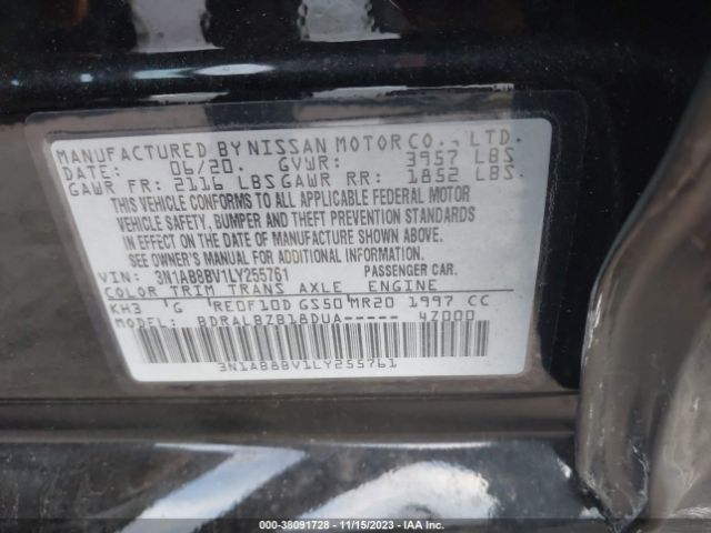 Photo 8 VIN: 3N1AB8BV1LY255761 - NISSAN SENTRA 