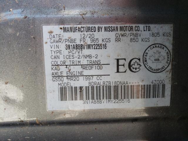 Photo 11 VIN: 3N1AB8BV1MY225516 - NISSAN SENTRA S 