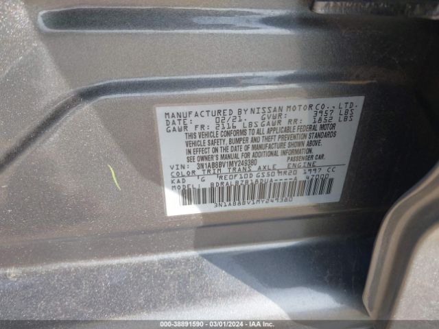 Photo 8 VIN: 3N1AB8BV1MY249380 - NISSAN SENTRA 