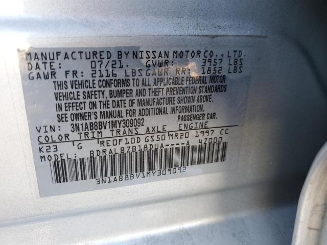 Photo 11 VIN: 3N1AB8BV1MY309092 - NISSAN SENTRA S 