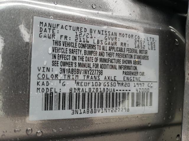 Photo 9 VIN: 3N1AB8BV1NY227798 - NISSAN SENTRA 