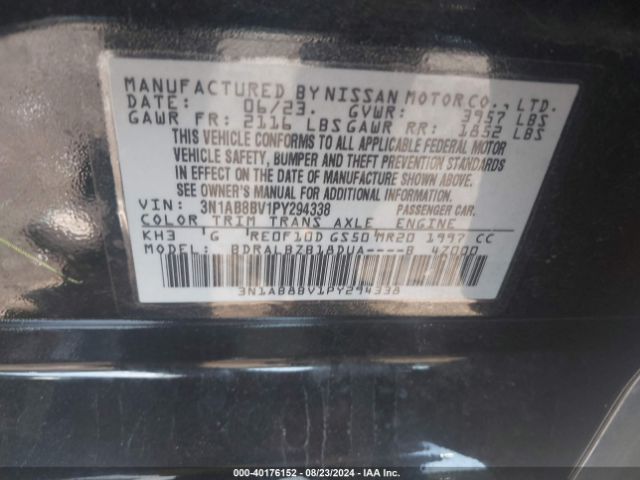 Photo 8 VIN: 3N1AB8BV1PY294338 - NISSAN SENTRA 