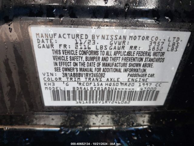 Photo 8 VIN: 3N1AB8BV1RY246082 - NISSAN SENTRA 