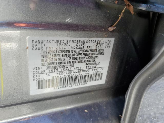 Photo 9 VIN: 3N1AB8BV2MY231504 - NISSAN SENTRA S 