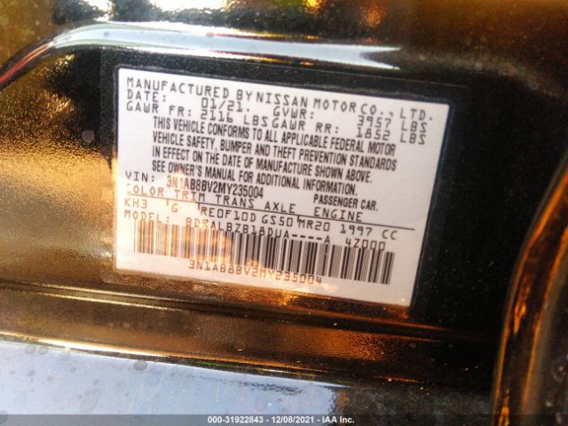 Photo 8 VIN: 3N1AB8BV2MY235004 - NISSAN SENTRA 