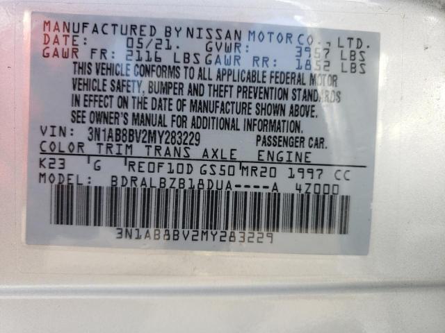 Photo 9 VIN: 3N1AB8BV2MY283229 - NISSAN SENTRA S 