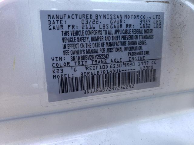 Photo 11 VIN: 3N1AB8BV2NY252242 - NISSAN SENTRA S 