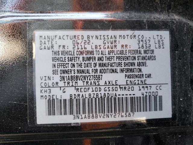 Photo 11 VIN: 3N1AB8BV2NY276587 - NISSAN SENTRA S 