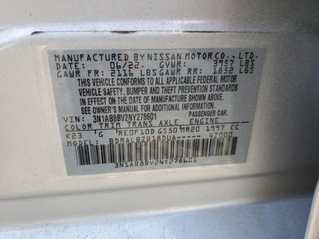 Photo 12 VIN: 3N1AB8BV2NY278601 - NISSAN SENTRA 