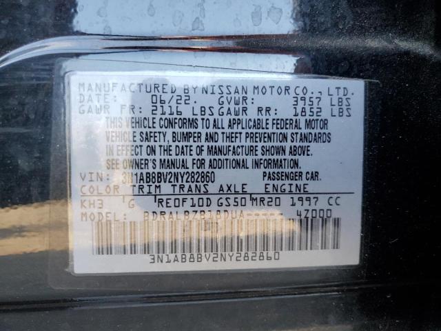 Photo 11 VIN: 3N1AB8BV2NY282860 - NISSAN SENTRA S 