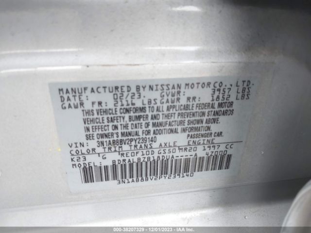 Photo 8 VIN: 3N1AB8BV2PY239140 - NISSAN SENTRA 