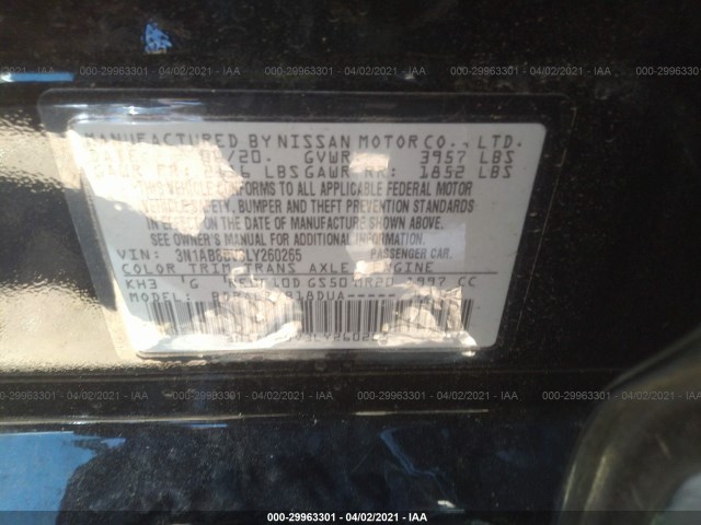 Photo 8 VIN: 3N1AB8BV3LY260265 - NISSAN SENTRA 