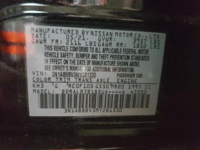 Photo 9 VIN: 3N1AB8BV3MY281330 - NISSAN SENTRA 