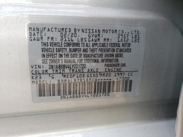 Photo 9 VIN: 3N1AB8BV4LY221720 - NISSAN SENTRA S 