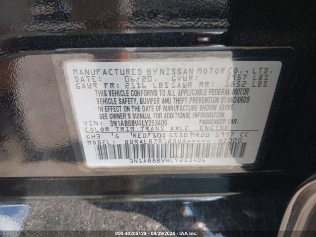 Photo 8 VIN: 3N1AB8BV4LY253406 - NISSAN SENTRA 