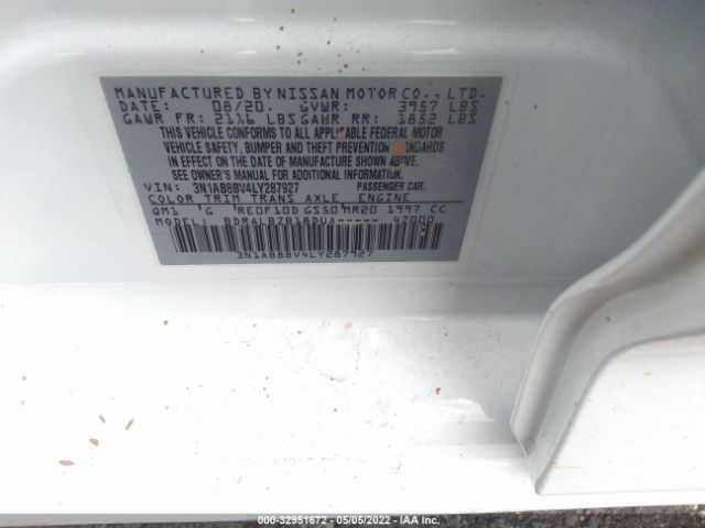 Photo 8 VIN: 3N1AB8BV4LY287927 - NISSAN SENTRA 