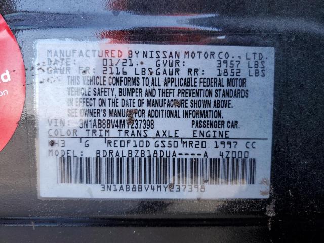 Photo 11 VIN: 3N1AB8BV4MY237398 - NISSAN SENTRA S 