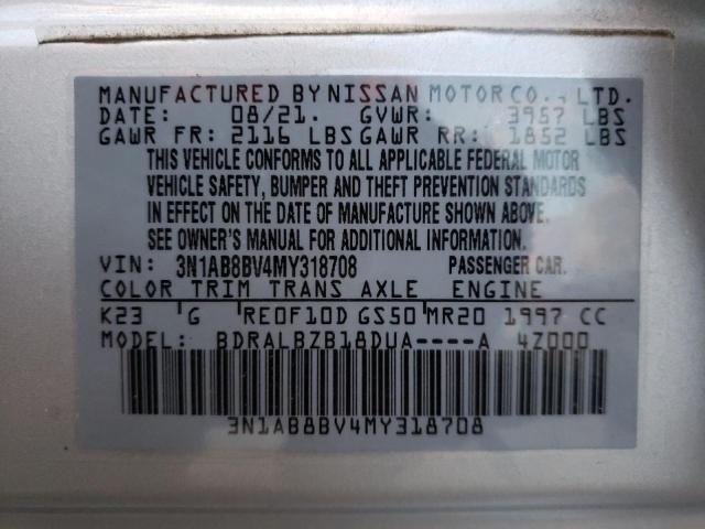 Photo 11 VIN: 3N1AB8BV4MY318708 - NISSAN SENTRA S 