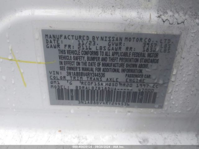 Photo 8 VIN: 3N1AB8BV4RY244536 - NISSAN SENTRA 