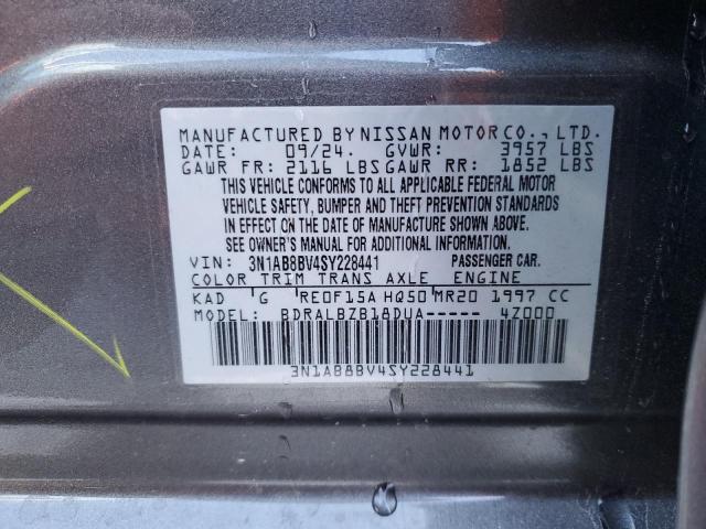 Photo 11 VIN: 3N1AB8BV4SY228441 - NISSAN SENTRA S 