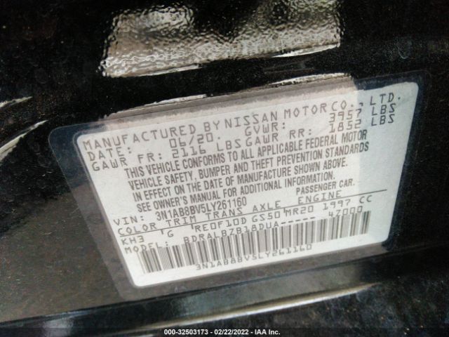 Photo 8 VIN: 3N1AB8BV5LY261160 - NISSAN SENTRA 