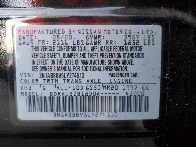 Photo 9 VIN: 3N1AB8BV5LY274510 - NISSAN SENTRA S 