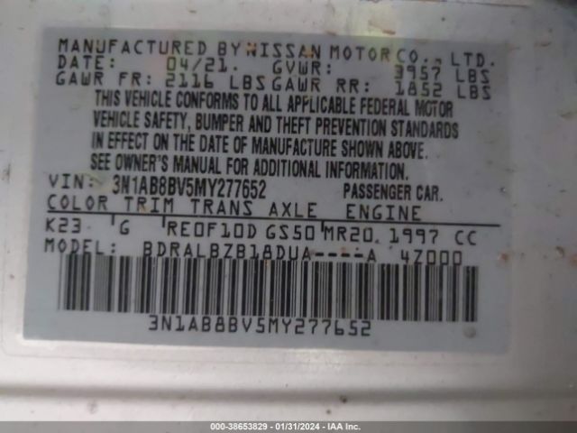 Photo 8 VIN: 3N1AB8BV5MY277652 - NISSAN SENTRA 